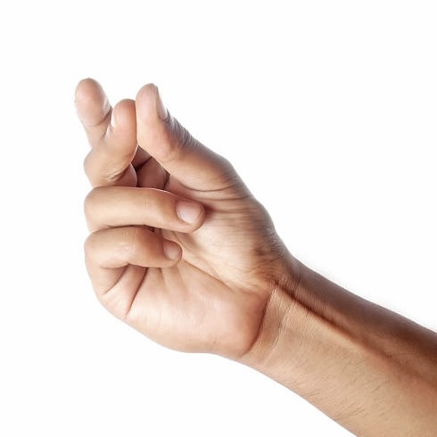 The audio of snapping finger