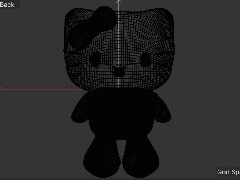 This is the front view of the kitty.