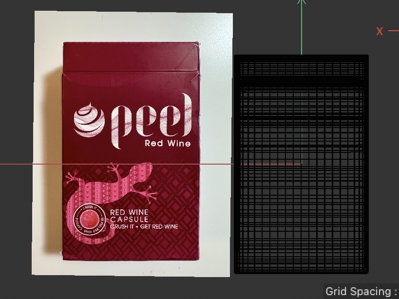 This is the back view of the cigarette box.