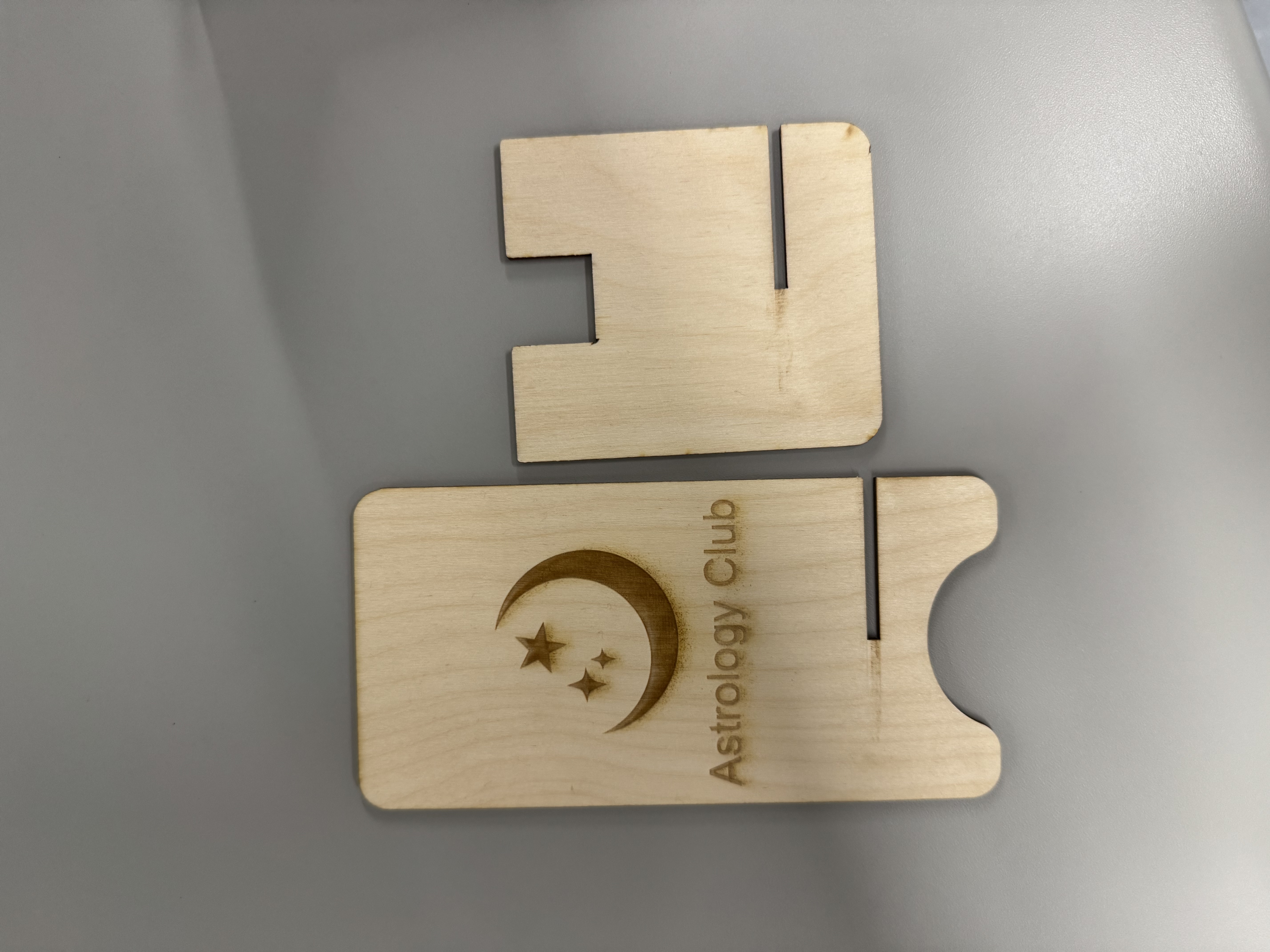 My first laser cutting phone stand