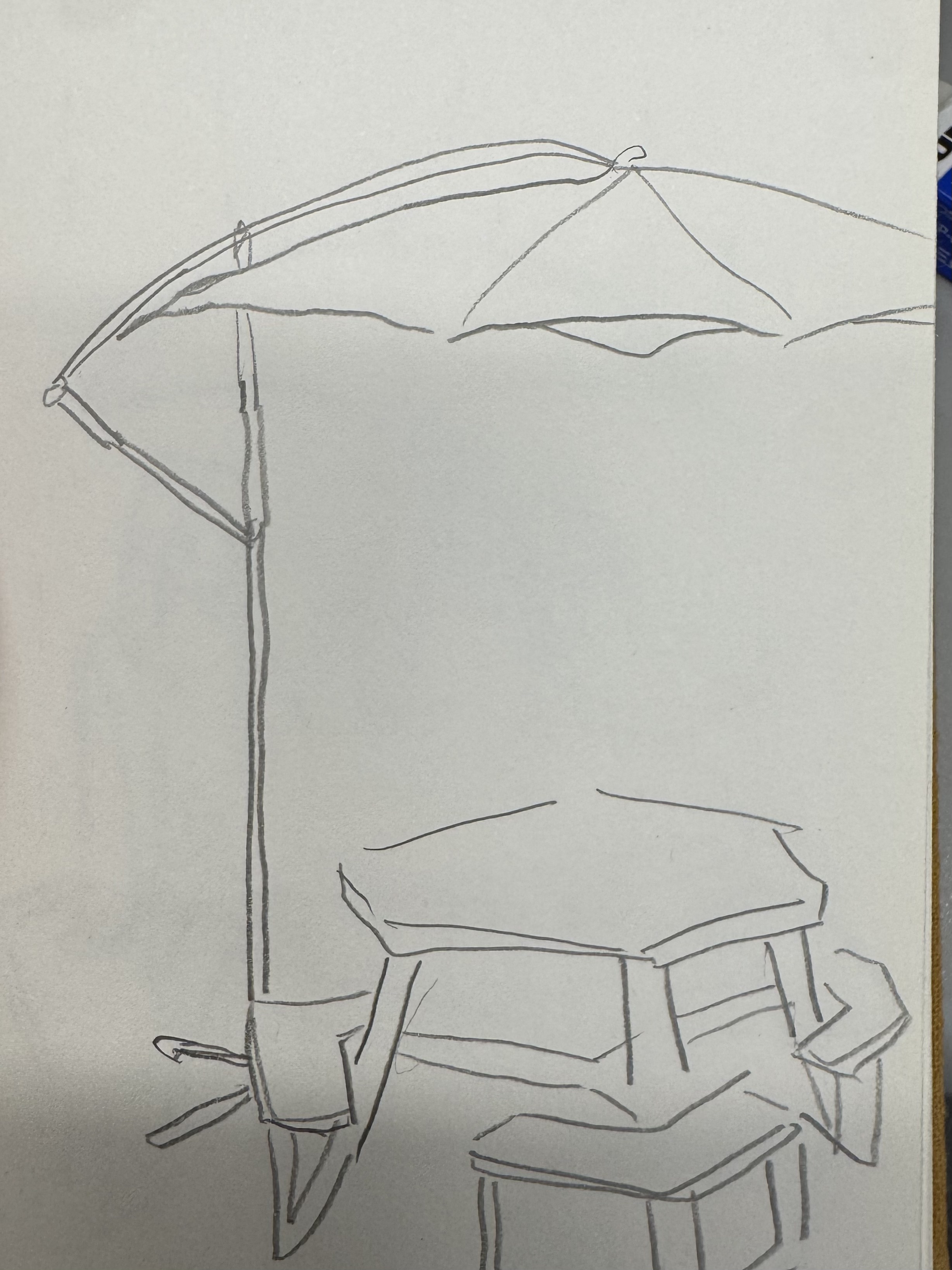 For the picnic area outside of the SSU building, I added an umbrella by the side of the table. No matter the sun is burning or it's raining outside, I thik this makes students would like to stay at here better.<a href='https://www.youtube.com/embed/tgbNymZ7vqY' target='_blank'><p>Project Video Link</p></a>